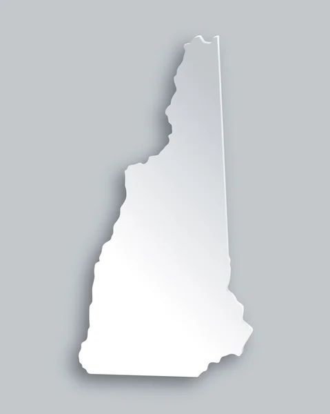 Mapa New Hampshire — Wektor stockowy