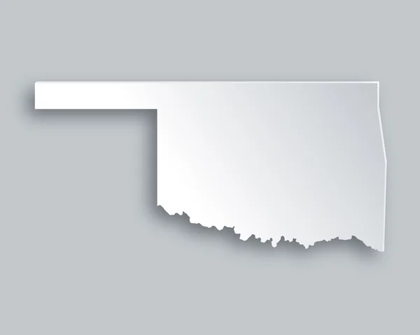 El mapa de Oklahoma — Archivo Imágenes Vectoriales