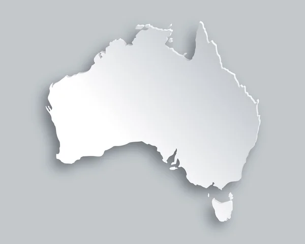 Χάρτης της Αυστραλίας — Διανυσματικό Αρχείο