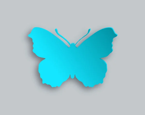Mariposa azul — Vector de stock