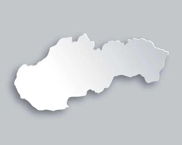El mapa de Eslovaquia — Archivo Imágenes Vectoriales