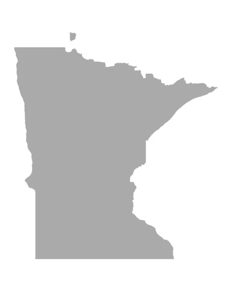 O mapa de Minnesota — Vetor de Stock