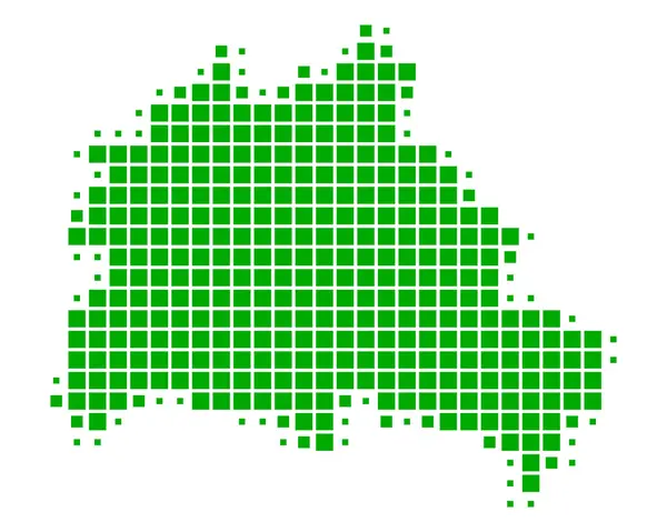 La mappa di Berlino — Vettoriale Stock