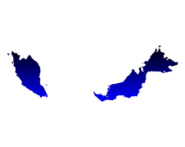 Mapa da Malásia —  Vetores de Stock