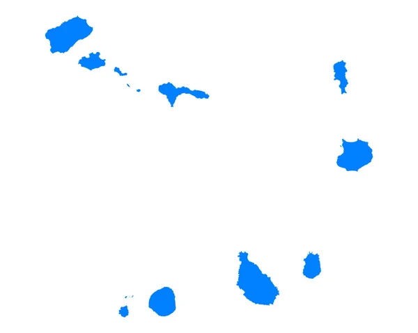 Kaart van Kaapverdië — Stockvector