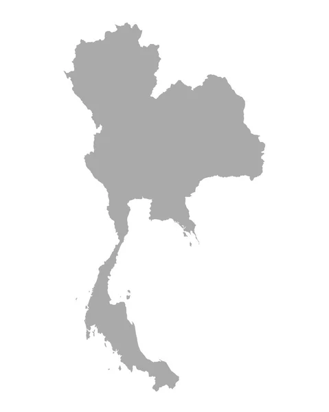 La carte de Thaïlande — Image vectorielle