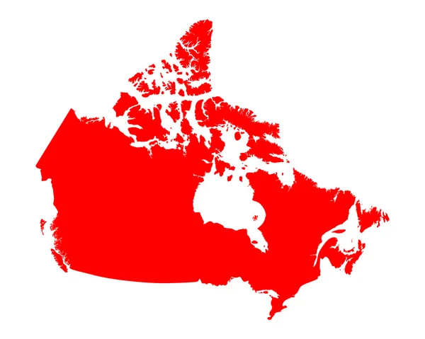 Kanada Térkép — Stock Vector