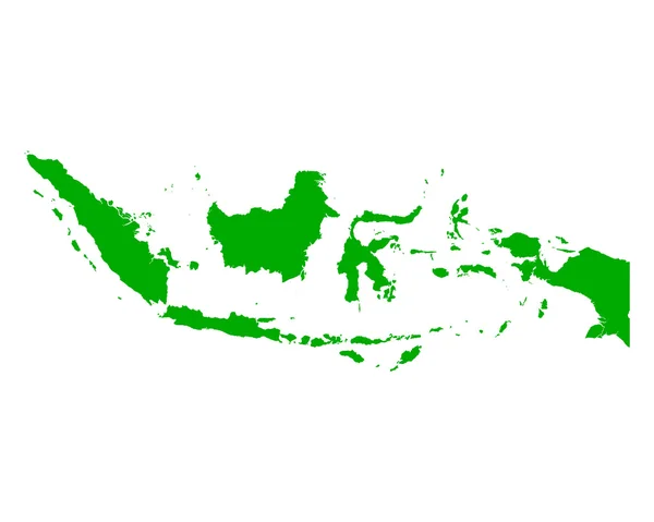 Mapa da indonésia — Vetor de Stock