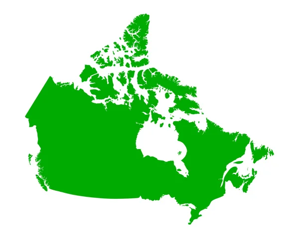 Carte du Canada — Image vectorielle