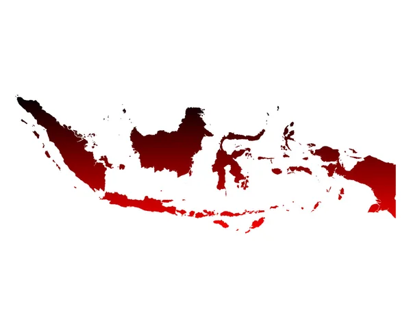 Peta dari indonesia - Stok Vektor