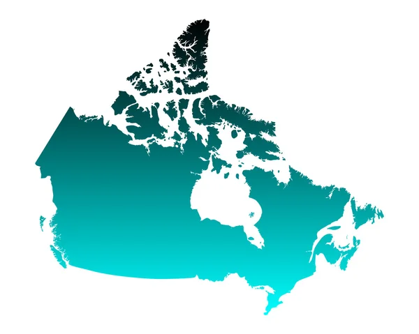 Mapa online de Canadá — Archivo Imágenes Vectoriales