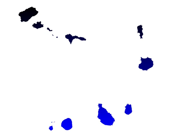 O mapa de Cabo Verde — Vetor de Stock