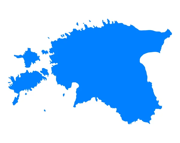 La mappa di Estonia — Vettoriale Stock