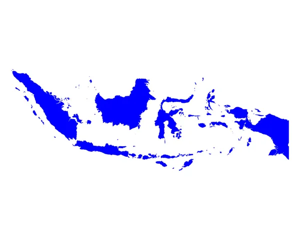 Kaart van Indonesië — Stockvector