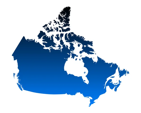 Mapa do Canadá — Vetor de Stock
