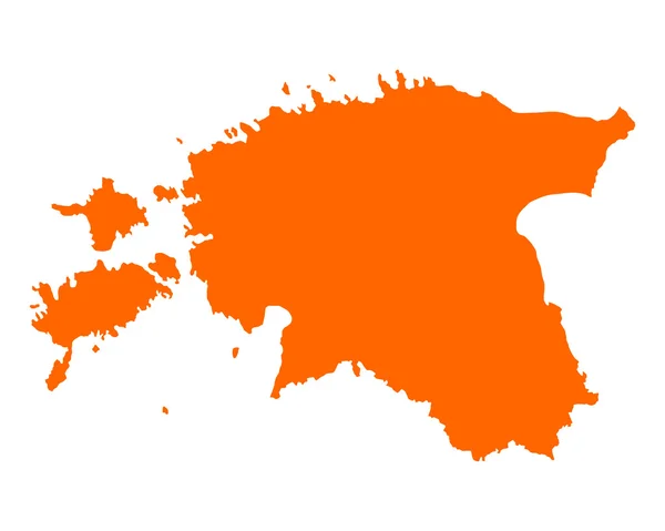 Мапа Естонії — стоковий вектор