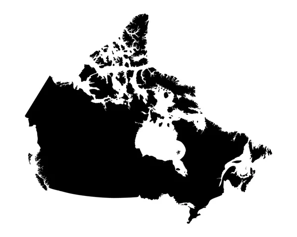 Karte von Kanada — Stockvektor