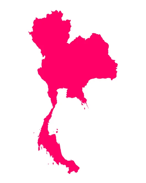 Χάρτης της Ταϊλάνδης — Διανυσματικό Αρχείο