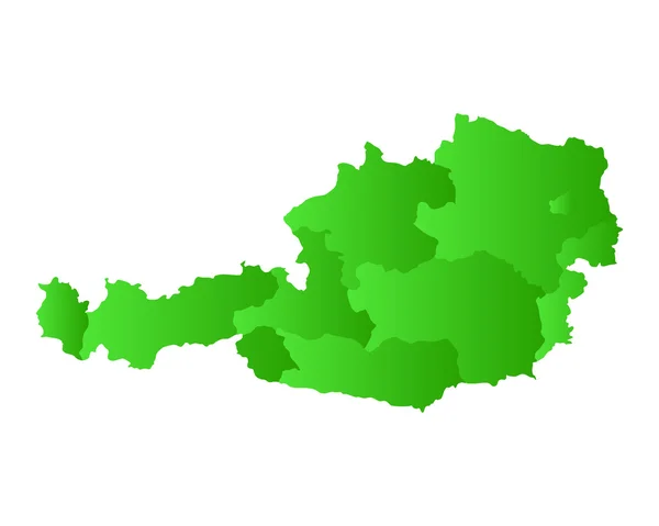 オーストリア地図 — ストックベクタ