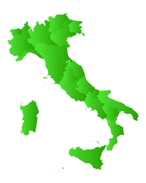 Mapa de Italia — Vector de stock