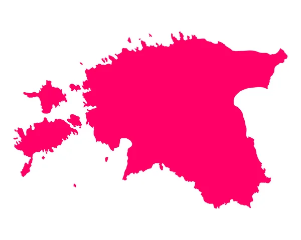 Kaart van Estland — Stockvector