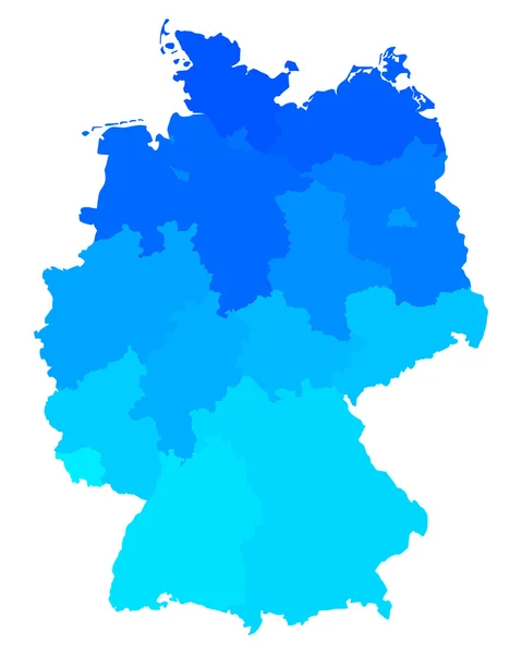 Mapa online de Alemania — Archivo Imágenes Vectoriales