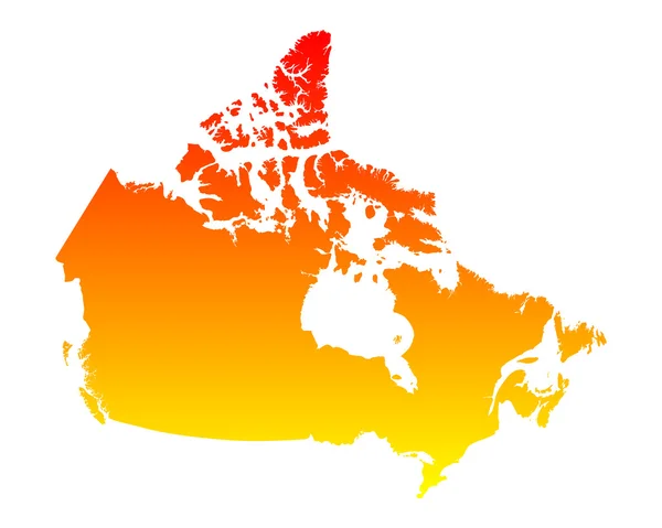 Χάρτης του Καναδά — Διανυσματικό Αρχείο