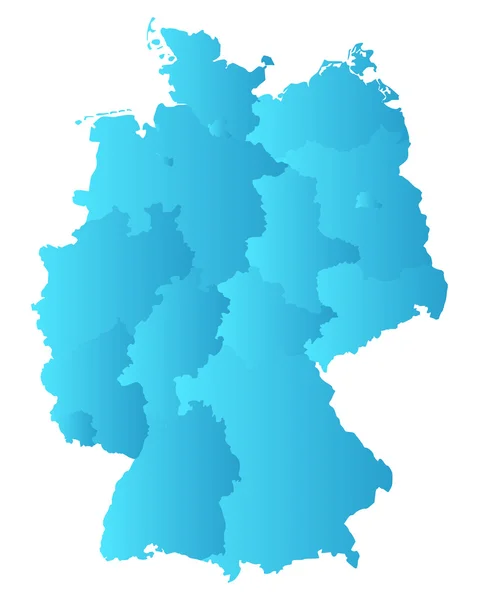 Mapa online de Alemania — Vector de stock