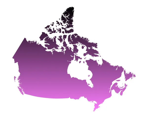 加拿大的地图 — 图库矢量图片