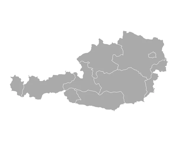 Mapa Austrii — Wektor stockowy