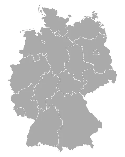 Carte de l'Allemagne — Image vectorielle