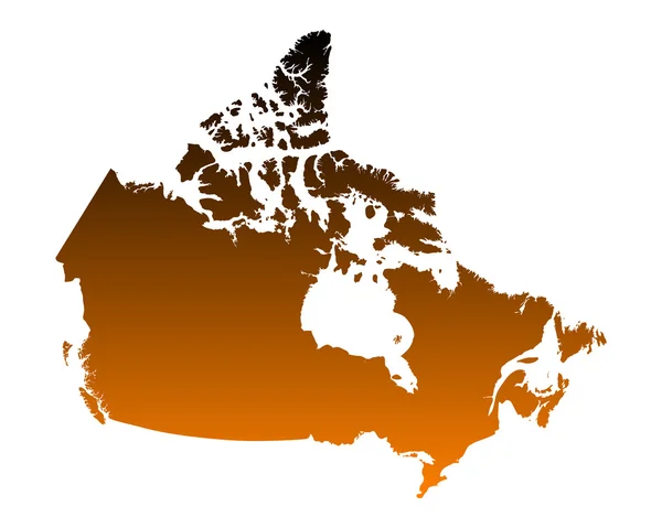 Kanada Haritası — Stok Vektör