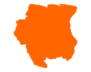 Surinam Haritası
