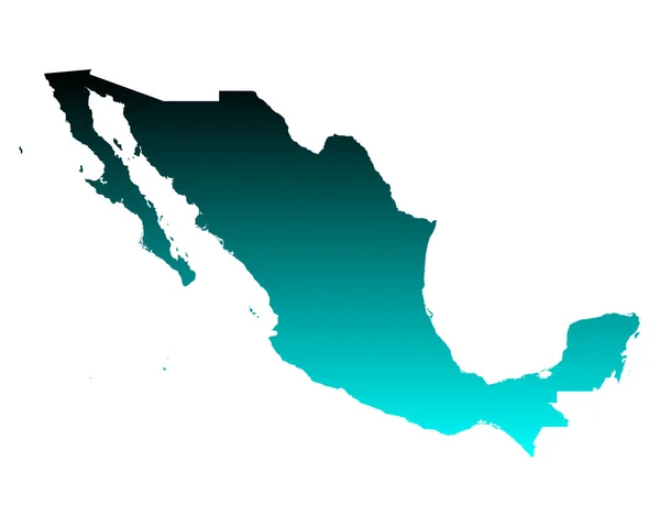 Mapa online de México — Vector de stock