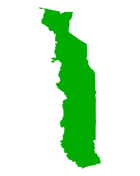 多哥的地图 — 图库矢量图片