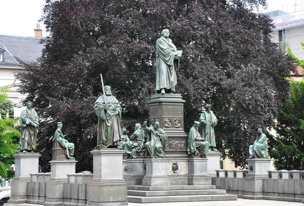 Лютер пам'ятник Вормс, Німеччина — стокове фото
