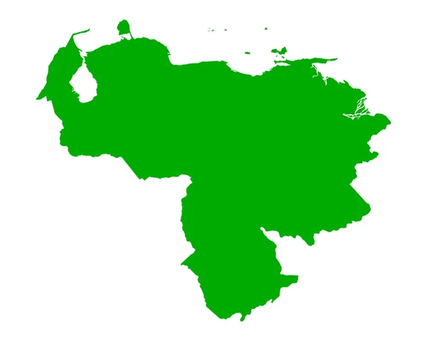La mappa di Venezuela — Vettoriale Stock