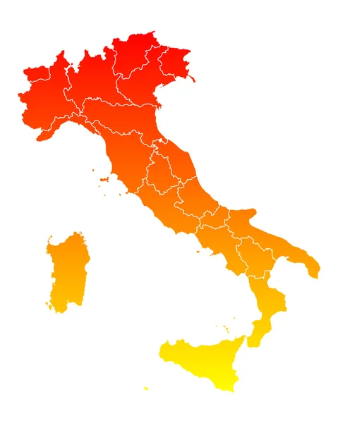 İtalya Haritası — Stok Vektör
