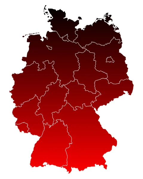 Map of Germany — Stock Vector