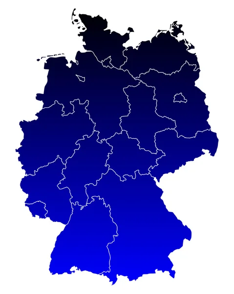Mapa online de Alemania — Vector de stock