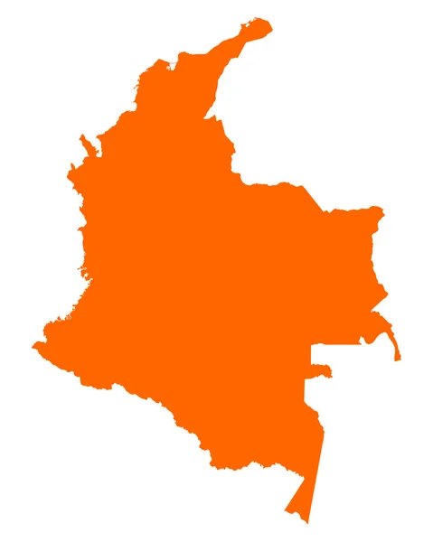 Mappa di colombia — Vettoriale Stock