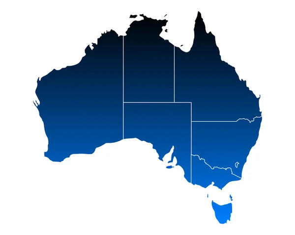 Mapa online de Australia — Archivo Imágenes Vectoriales