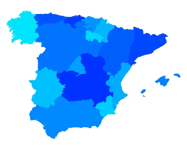 スペインの地図 — ストックベクタ