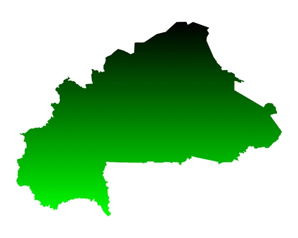 Peta Burkina Faso - Stok Vektor