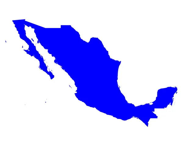 Karta över Mexiko — Stock vektor