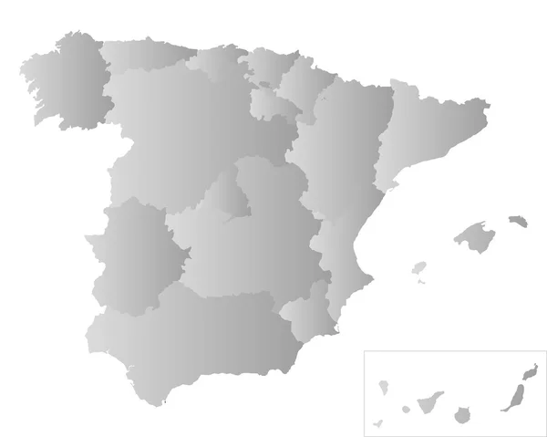 Mapa de España — Vector de stock