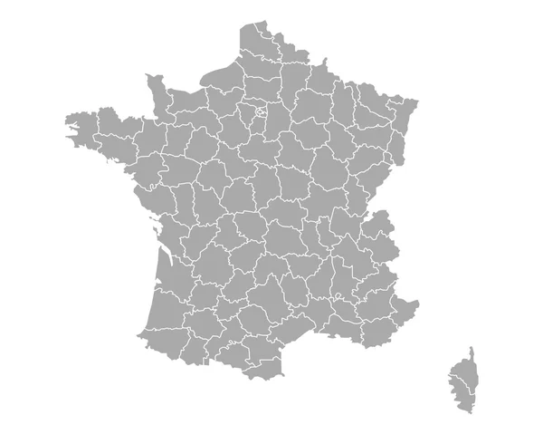 Mapa da França — Vetor de Stock