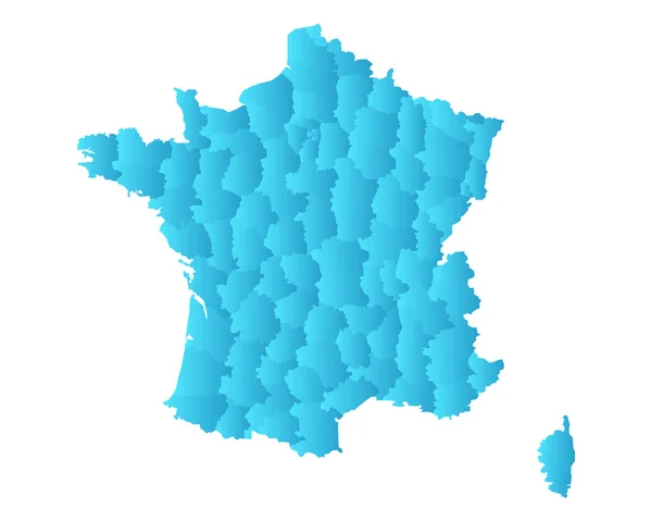 프랑스 지도 — 스톡 벡터