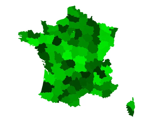 Mapa Francji — Wektor stockowy
