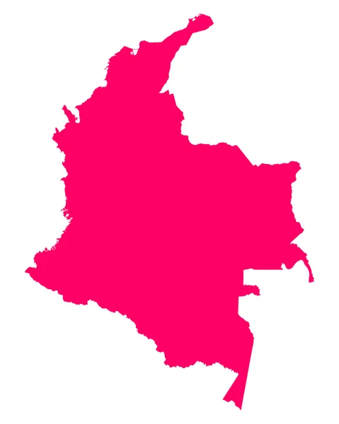 Karta över colombia — Stock vektor
